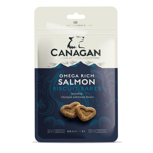 Recompense pentru caini biscuiti Canagan Grain Free cu somon 150g